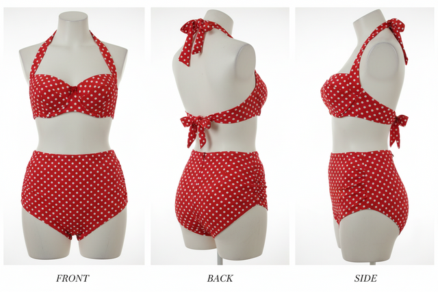 Bikini Vintage Pois Rouge