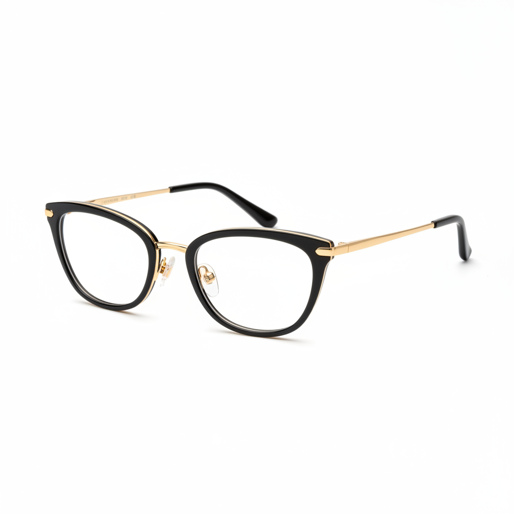 Lunettes Cat-Eye Dorées