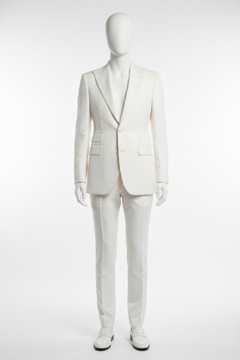 Costume Blanc Sur-Mesure