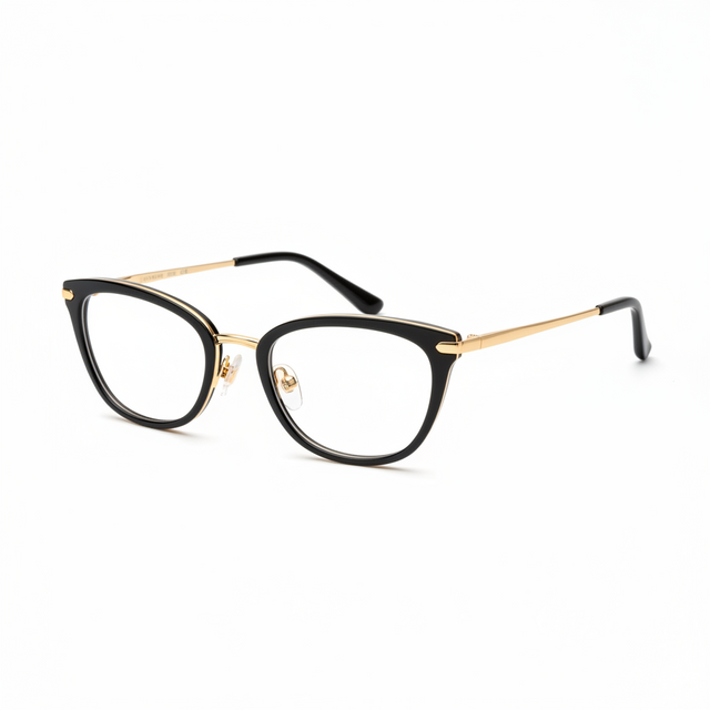 Lunettes Cat-Eye Dorées